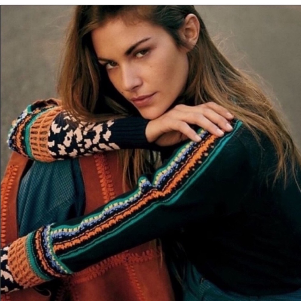 Free People Switch It Up Cuff Top Shirt